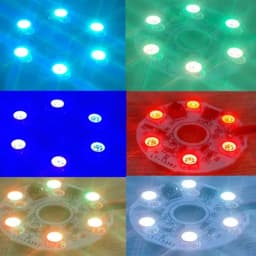 1Set RGB LED Lights Plate 5V Linkage Control Colorful Source Wireless Remote Car LED Interior Ambient Light RGB Beads COB Chip