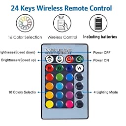 1Set RGB LED Lights Plate 5V Linkage Control Colorful Source Wireless Remote Car LED Interior Ambient Light RGB Beads COB Chip