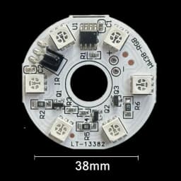 1Set RGB LED Lights Plate 5V Linkage Control Colorful Source Wireless Remote Car LED Interior Ambient Light RGB Beads COB Chip
