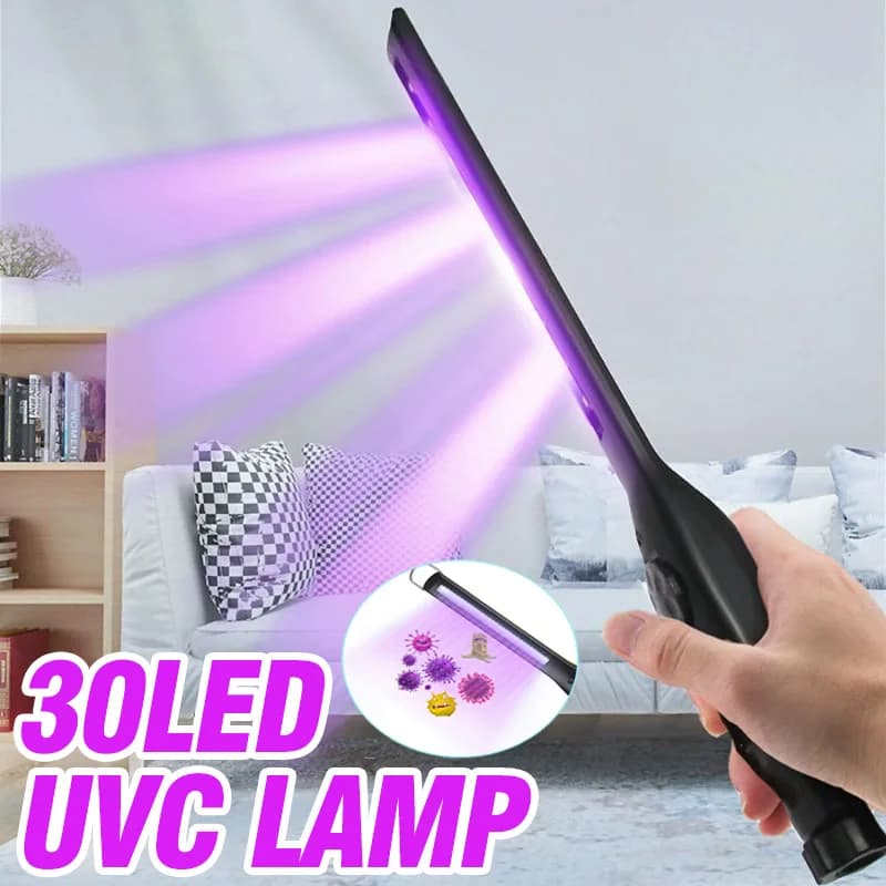 1Pack Portable UV Disinfection Lamp Uvc Led Strip Sterilizer UV Wand Sanitizer Disinfection Germicidal Stick For Cell Phone Kill