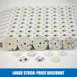 3/5/10PCS Round LED Light Board DC 5V 3W Low Voltage 5730 2835 SMD LEDs 3000K Warm or White 6000K Dimmable Bulb Lamp Panel
