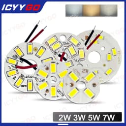 10PCS 9W 7W 5W 3W 2W SMD 5730 LED PCB Light Source Aluminum Light Board 20mm 23mm 50mm Mini LED Bulb Replacement Light Board