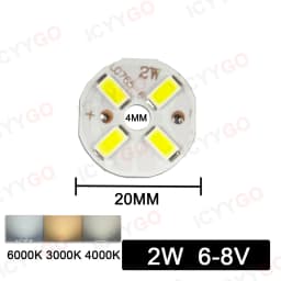 10PCS 9W 7W 5W 3W 2W SMD 5730 LED PCB Light Source Aluminum Light Board 20mm 23mm 50mm Mini LED Bulb Replacement Light Board