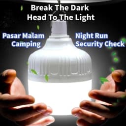 USB Rechargeable LED Emergency Light Portable Lantern for Power Outage Outdoor Light Bulb Hiking BBQ Camping Light Flashlight 