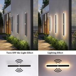 LED Long Outdoor Wall Lamp IP65 Waterproof Wall Light Aluminum Light Garden Villa Porch Sconce Light 110V 220V Sconce Luminaire