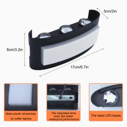 New Aluminum Waterproof LED Light 4W/6W/8W Wall Light Effect Light Staircase Light Bed Light