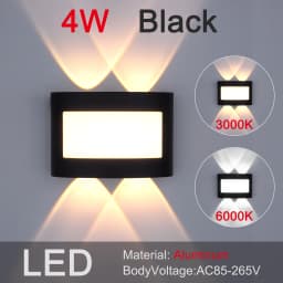 New Aluminum Waterproof LED Light 4W/6W/8W Wall Light Effect Light Staircase Light Bed Light