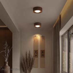 corridor lamp Walnut ceiling lamp ash wood led lights for room living room Spotlights Porch light home decor lighting Fixtures