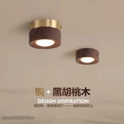 corridor lamp Walnut ceiling lamp ash wood led lights for room living room Spotlights Porch light home decor lighting Fixtures