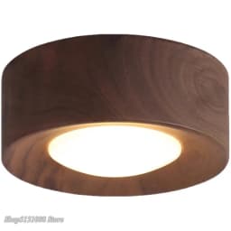 corridor lamp Walnut ceiling lamp ash wood led lights for room living room Spotlights Porch light home decor lighting Fixtures