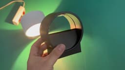 Indoor Wall Lamp Aluminum Lamp up and down Light Bedroom Bedside Lamp Living Room Background Wall Lamp Black White Light Fixture