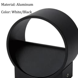 Indoor Wall Lamp Aluminum Lamp up and down Light Bedroom Bedside Lamp Living Room Background Wall Lamp Black White Light Fixture