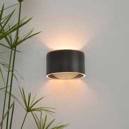 Indoor Wall Lamp Aluminum Lamp up and down Light Bedroom Bedside Lamp Living Room Background Wall Lamp Black White Light Fixture