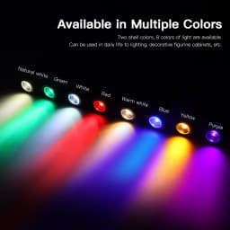 Mini USB 1W LED Spot Lights Rotatable Ceiling Lamp Jewelry Showcase Counter Closet Cabinet Shelf Bedroom Decor Lighting