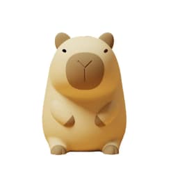 Cute Cartoon Capybara Night Light Battery Dimming Sleep Night Lamp for Children's Room Decor