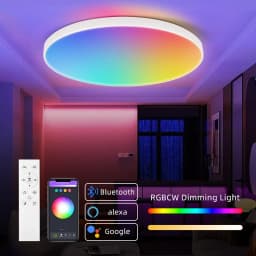 Led Ceiling Light With Remote Control Modern Smart Ceiling Lamp Rgb Dimmable 110V 220V Led Lights Room Kitchen Living Room Light