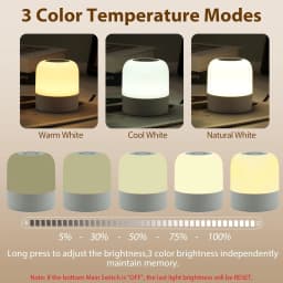 1pcPortable Baby Night Light,3 Colours Egg Light for Nursery,Rechargeable Night Light for Kids,Small Cordless Table&Bedside Lamp