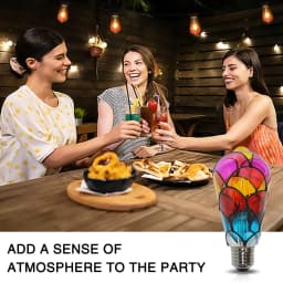 LED Hand Painted DIY Color Decorative Light Bulb 4W ST64 G80 G125 220V Christmas Ambient Light ST64 G80 G95 G125 Light Bedroom