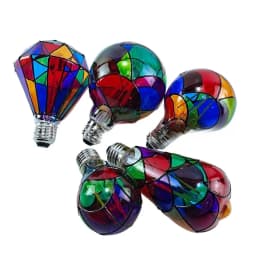 LED Hand Painted DIY Color Decorative Light Bulb 4W ST64 G80 G125 220V Christmas Ambient Light ST64 G80 G95 G125 Light Bedroom