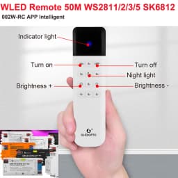 GL-C-619WL 6D GLEDOPTO ESP32 WLED Digital LED Controller Microphone function Type-C WS2811 SK6812 WS2815 611 PWM5IN1 Strip Light