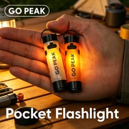 GOPEAK Pocket Mini Flashlight Camping Portable LED Key Clip Cap Ambient Light Outdoor Emergency Relief Small Endurance Long 5050