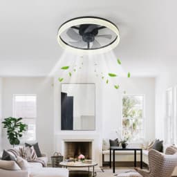 Modern Ceiling Fan (With Lighting) Silent LED Dimmable Ceiling Fan (With Remote Control) for Bedroom Study Dining Room