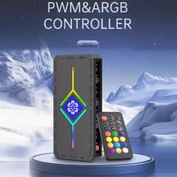 Fan Intelligent Temperature Control 5v3 Pin Divine Light Synchronization ARGB Hub PWM HUB Wireless Remote Control for PC Case