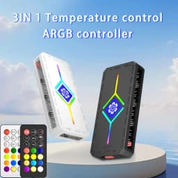Fan Intelligent Temperature Control 5v3 Pin Divine Light Synchronization ARGB Hub PWM HUB Wireless Remote Control for PC Case