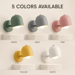 Room Wall Lights Wall Decor Nordic Bedside Wall Lamps Macaroon Steering Head Wood Hanging Sconce Living/Bedroom Reading Lighting