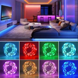 RGB Led Strip Lights for Room 1M 5M 10M 20M 30M USB 5V Music Sync APP Control Led Tape FLexible Ribbon for Bedroom Home Decor