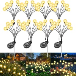 Outdoor Lights Solar Lawn Lamp Garden Lamp LED Wind-driven Firefly Ground Plug Lamp for Garden Lawn Landscape Holiday Light