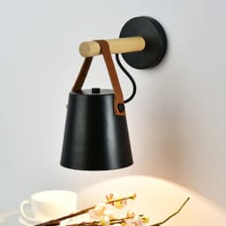 Wooden Wall Lamp Interior Light Fixture For Home Sconce Interior Lighting Living Room Nordic Modern Bed Wall Lamps With Wire E27