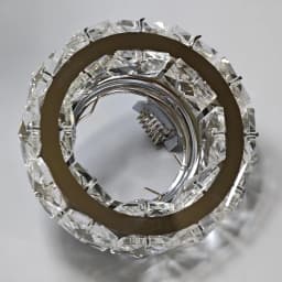 1/4PCS Gold Chrome Recessed Ceiling Spotlights Lamps Frames GU10 MR16 Crystal Spotlight Led Downlight Ceiling Decoration Light