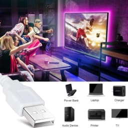 DC 5V USB LED Strip 5050 Waterproof RGB LED Light Flexible 50CM 1M 2M Add 3 17Key Remote For TV Background Lighting