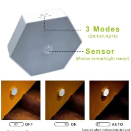 630nm Red Motion Sensor Night Light Motion Activated Wall Lamp Sleep Aid Red Indoor Bedroom Corridor Stairs Bathroom Hallway