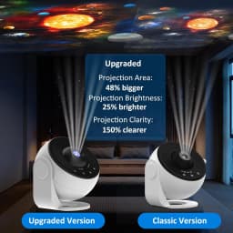 13-in-1 Star Projector Pro 360° Rotating HD Galaxy Projector Pro, with Remote Control White Noise Function, Bluetooth Speaker