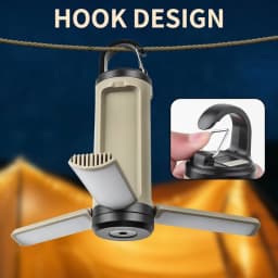 LY23 6 Modes Brightness Adjustable Camping Lantern Portable Hanging Foldable Camping Supplies 1200mah Outdoor Emergency Lantern
