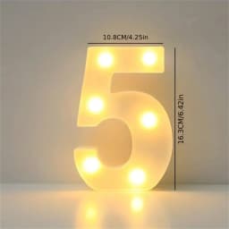 16CM LED Letter Lights,Battery Powered Alphabet Lamps For Bedroom,Birthday Party,Dining Table Decoration,Home Hanging Decor