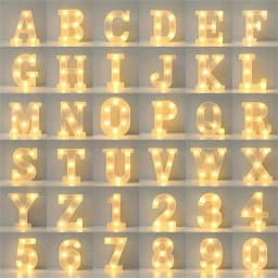 16CM LED Letter Lights,Battery Powered Alphabet Lamps For Bedroom,Birthday Party,Dining Table Decoration,Home Hanging Decor