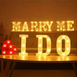 16CM LED Letter Lights,Battery Powered Alphabet Lamps For Bedroom,Birthday Party,Dining Table Decoration,Home Hanging Decor