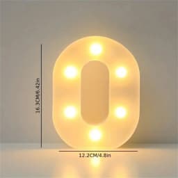 16CM LED Letter Lights,Battery Powered Alphabet Lamps For Bedroom,Birthday Party,Dining Table Decoration,Home Hanging Decor