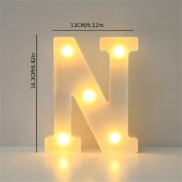 16CM LED Letter Lights,Battery Powered Alphabet Lamps For Bedroom,Birthday Party,Dining Table Decoration,Home Hanging Decor