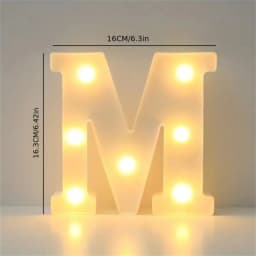 16CM LED Letter Lights,Battery Powered Alphabet Lamps For Bedroom,Birthday Party,Dining Table Decoration,Home Hanging Decor