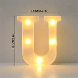 16CM LED Letter Lights,Battery Powered Alphabet Lamps For Bedroom,Birthday Party,Dining Table Decoration,Home Hanging Decor