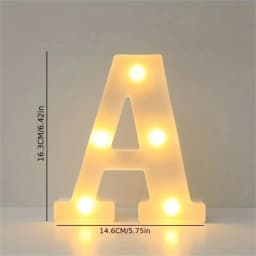 16CM LED Letter Lights,Battery Powered Alphabet Lamps For Bedroom,Birthday Party,Dining Table Decoration,Home Hanging Decor