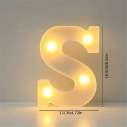 16CM LED Letter Lights,Battery Powered Alphabet Lamps For Bedroom,Birthday Party,Dining Table Decoration,Home Hanging Decor