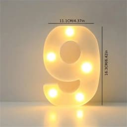 16CM LED Letter Lights,Battery Powered Alphabet Lamps For Bedroom,Birthday Party,Dining Table Decoration,Home Hanging Decor