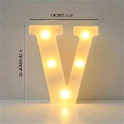 16CM LED Letter Lights,Battery Powered Alphabet Lamps For Bedroom,Birthday Party,Dining Table Decoration,Home Hanging Decor