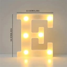 16CM LED Letter Lights,Battery Powered Alphabet Lamps For Bedroom,Birthday Party,Dining Table Decoration,Home Hanging Decor