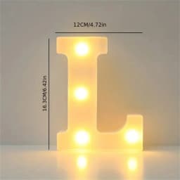 16CM LED Letter Lights,Battery Powered Alphabet Lamps For Bedroom,Birthday Party,Dining Table Decoration,Home Hanging Decor